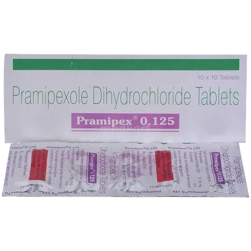 pramipex 0.125mg tablet 10's